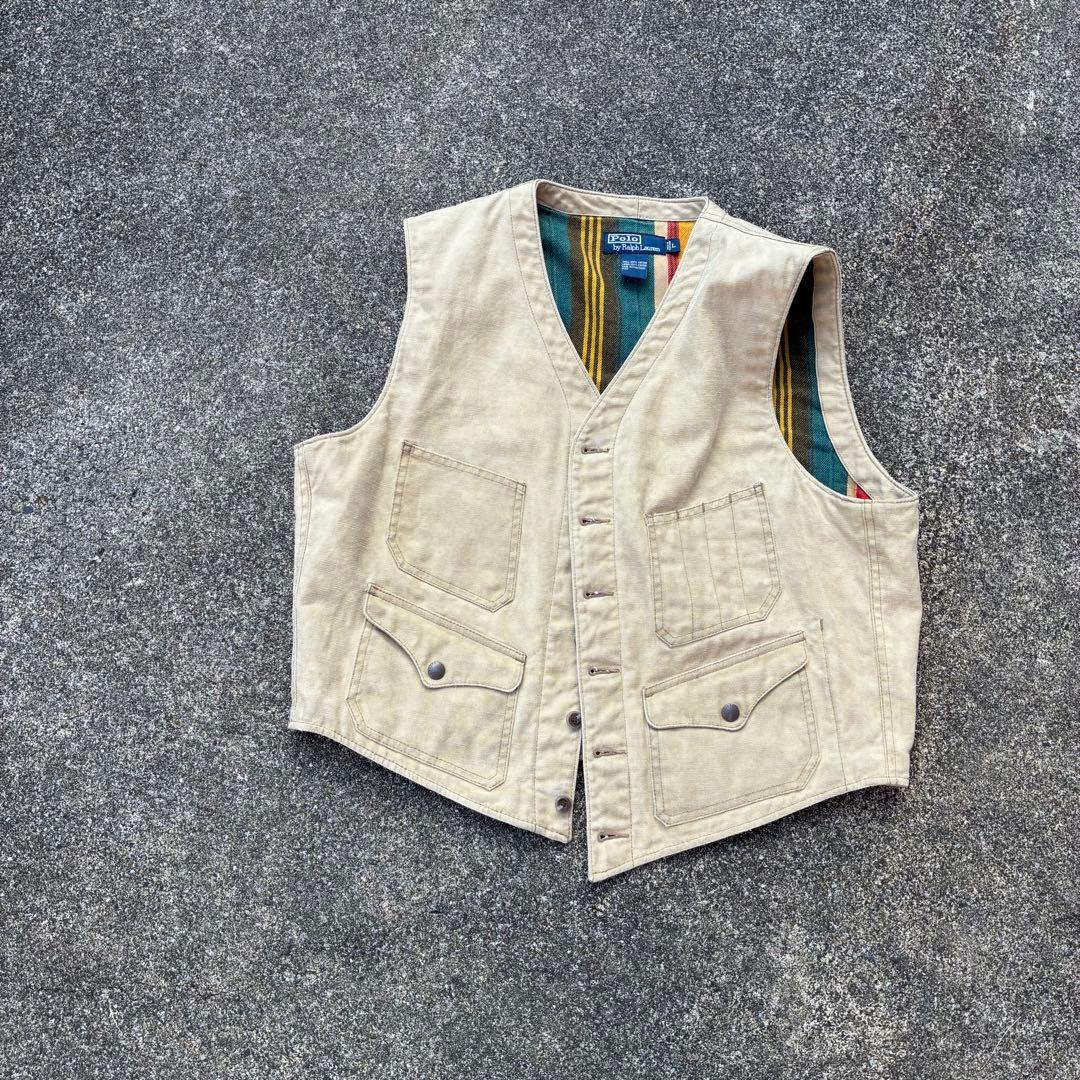 希少 90s POLO RalphLauren duck work vest