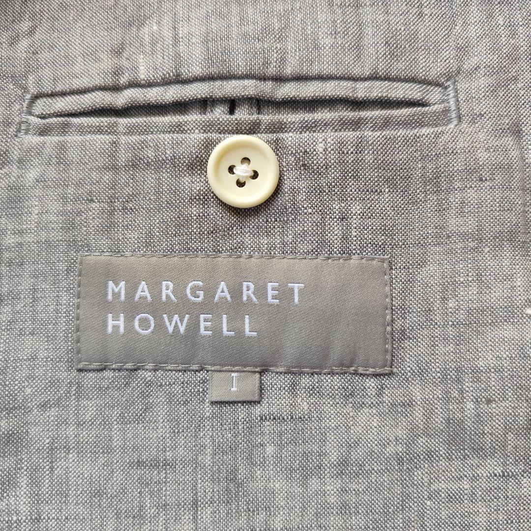 MARGARET HOWELL ジャケット リネン100% グレー 背抜き