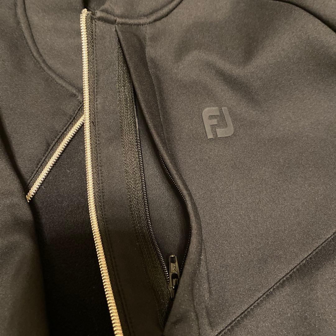 値下げ⭐️フットジョイ　ブラック ジャケット ジップアップ　裏起毛　2XL