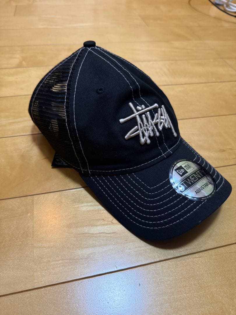 Stussy ×NewEra 9Twenty 黒 メッシュキャップ