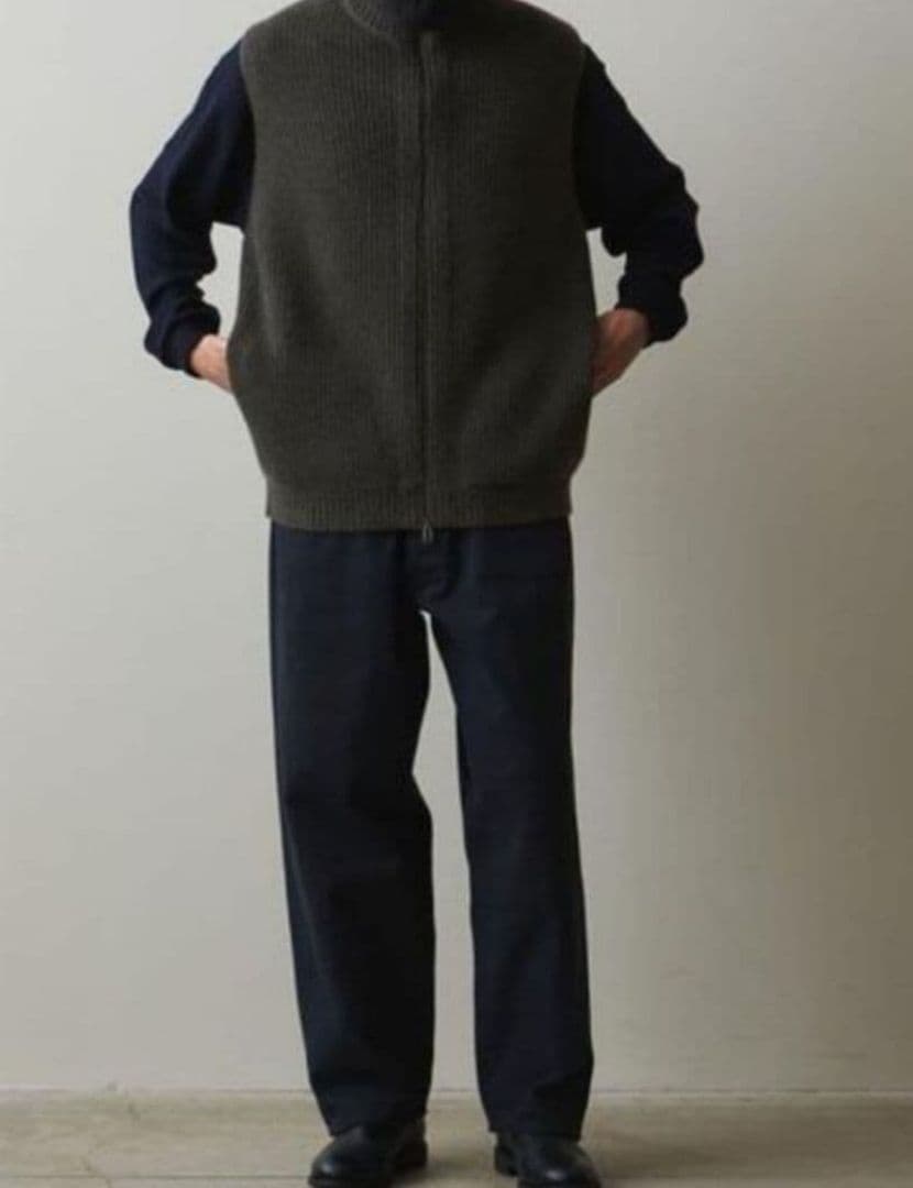 Steven Alan ハミルトンラムズウール ドライバーズ ニット ベスト