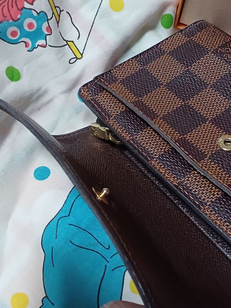★希少★美品★廃盤品★ルイヴィトン　ダミエ　エベヌ　三つ折り財布　アレクサンドラ