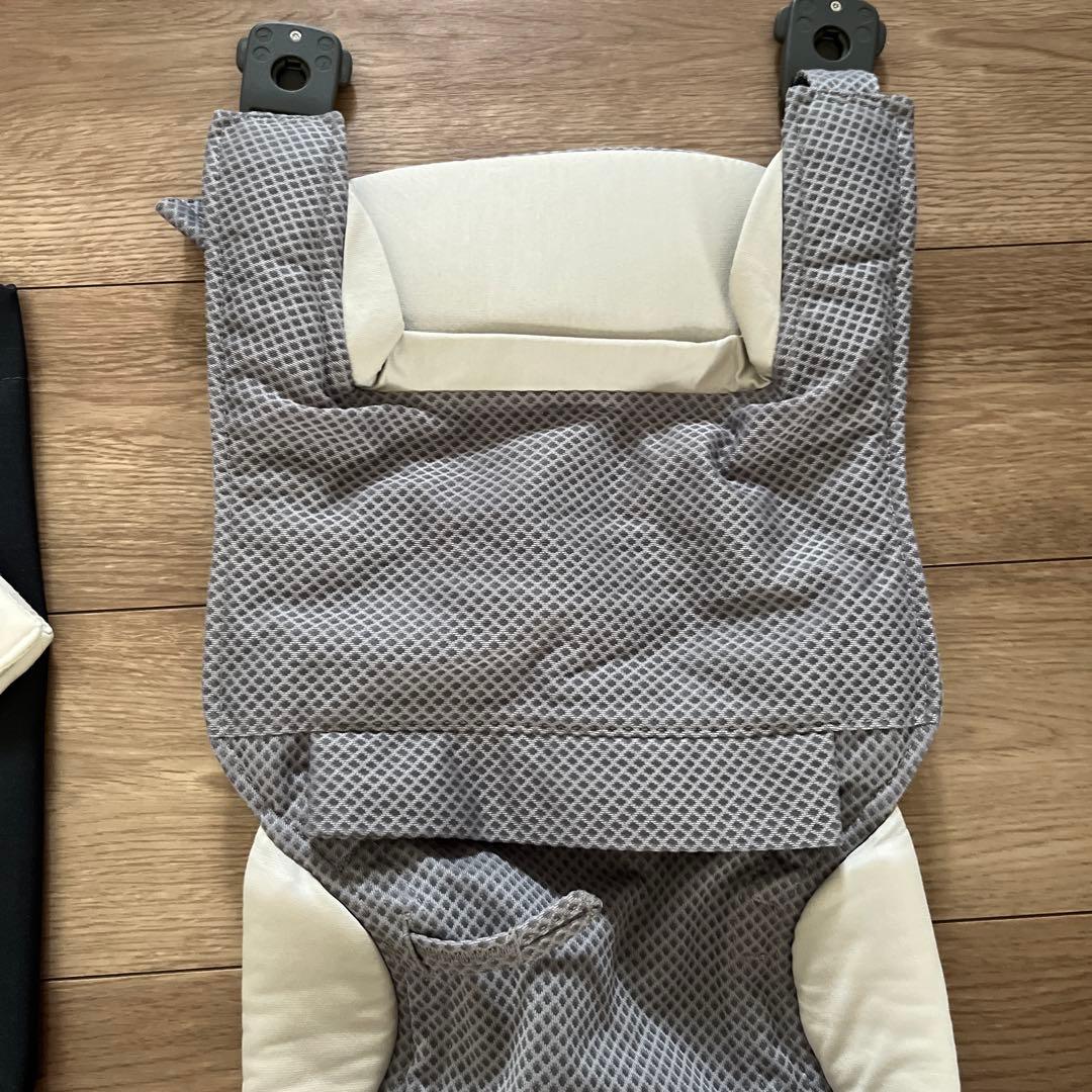 美品 NUNA 抱っこ紐 グレー 収納ポーチ付き