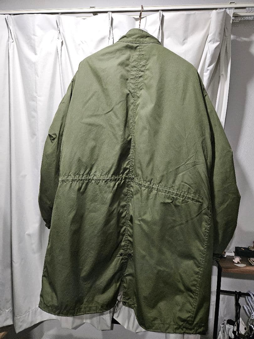 オリーブグリーン ミリタリー m65 フィッシュテール Lサイズ 米軍