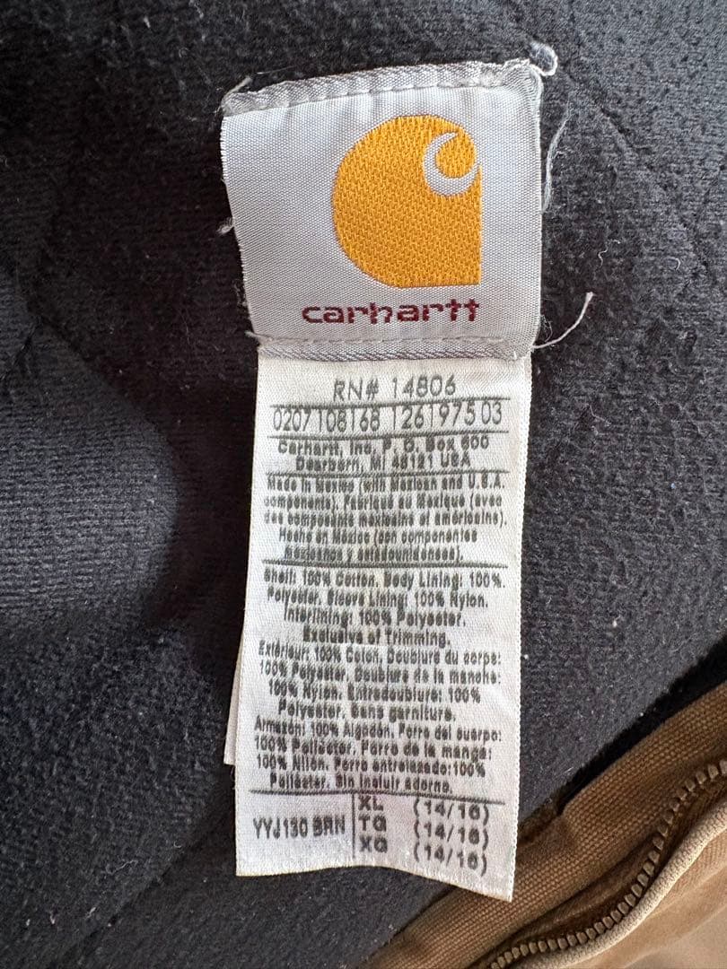 ［古着］Carhartt アクティブジャケット ブラウン