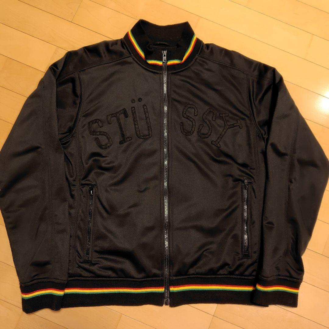 レアOLD STUSSY RASTA TRACK JACKETラスタ　80'S