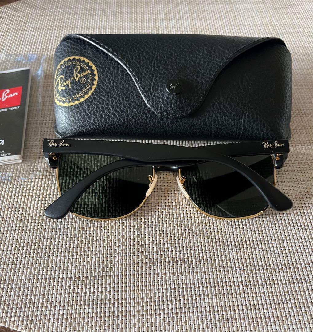 Ray-Ban ブラック/ゴールド サングラス
