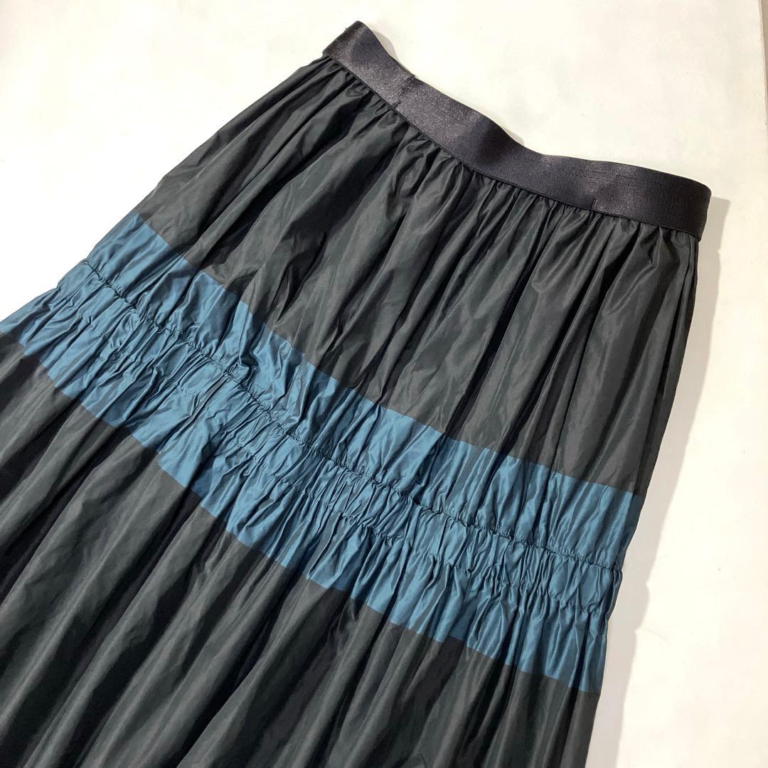 ＊美品＊ヒロココシノ／タフタ　ロングスカート