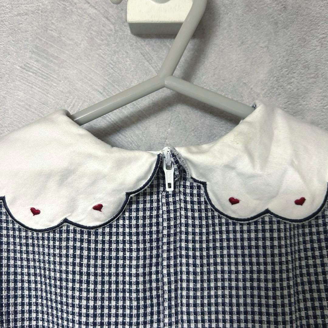 美品 セリーヌ CELINE チェック柄 ワンピース 95cm キッズ ベビー