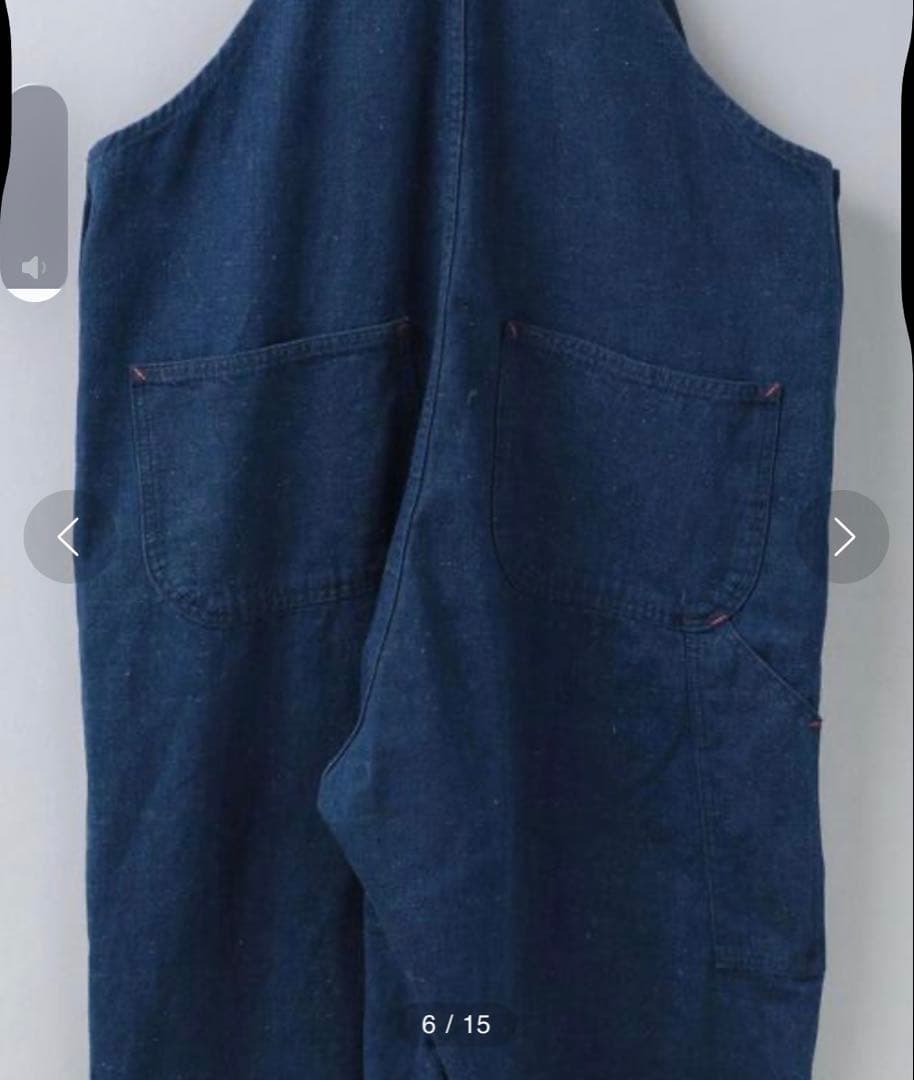 ＜WHITE FIELD × 6(ROKU) ＞OVERALL/オーバーオールM