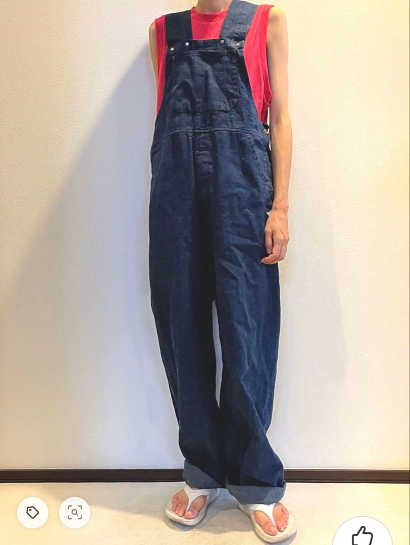 ＜WHITE FIELD × 6(ROKU) ＞OVERALL/オーバーオールM