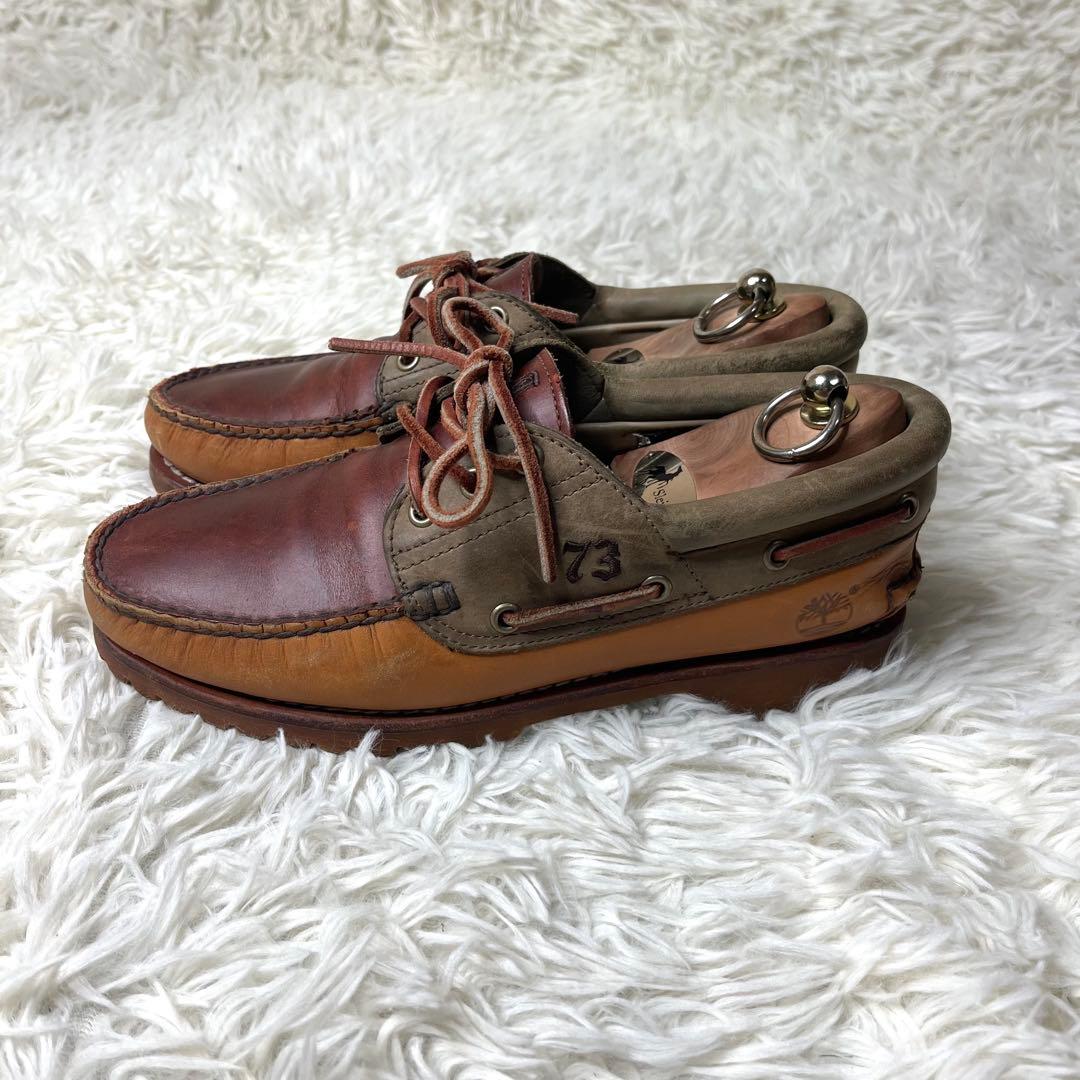 【美品】 Timberland 3eye スリーアイ 26cm デッキシューズ