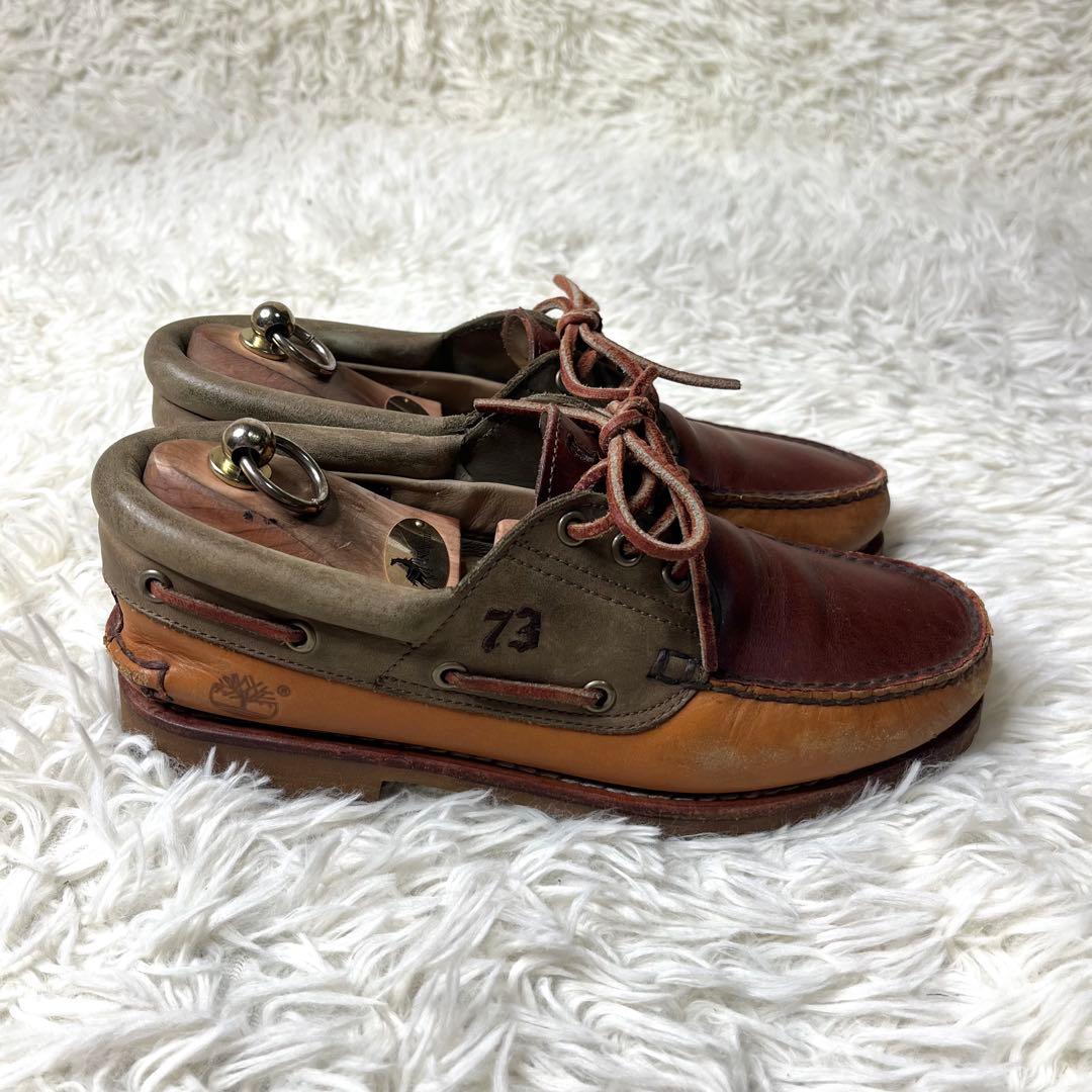 【美品】 Timberland 3eye スリーアイ 26cm デッキシューズ