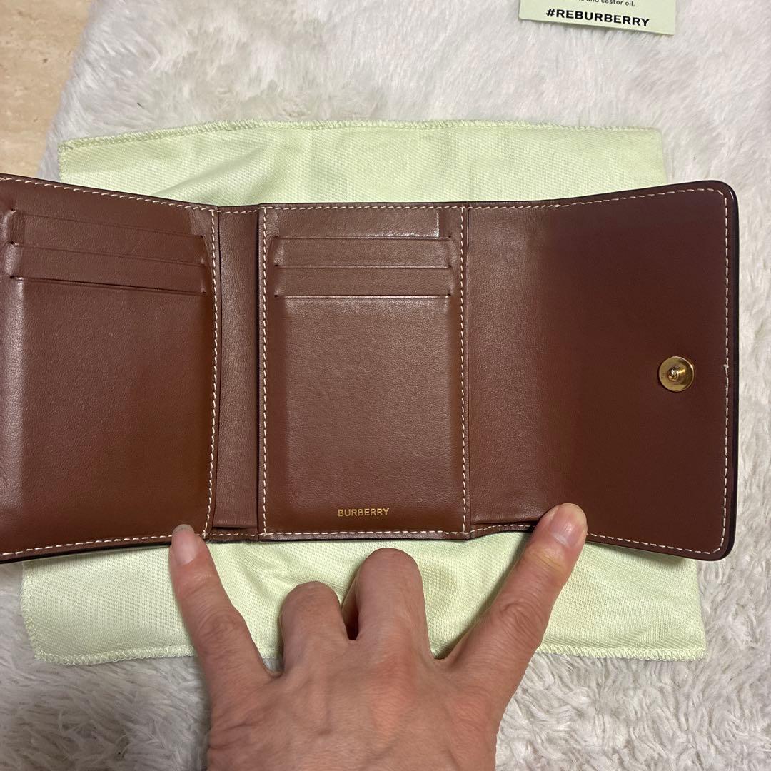 BURBERRY 三つ折り財布 ブラウン/ベージュ