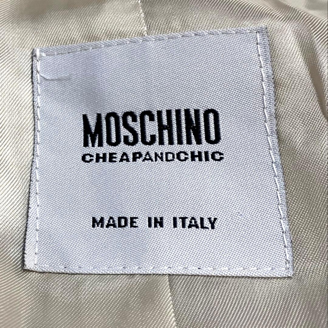 MOSCHINO CHEAPANDCHIC 刺繍 ウール テーラードジャケット