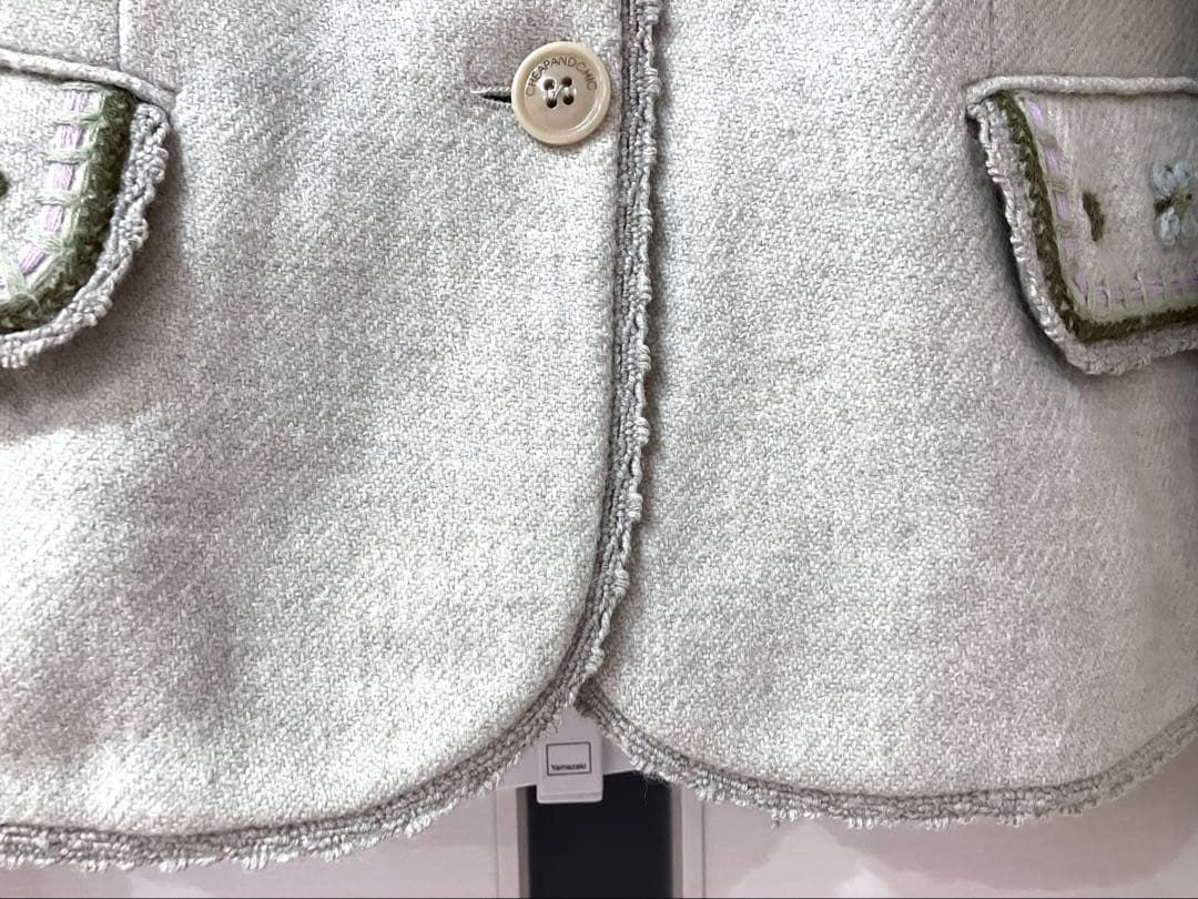 MOSCHINO CHEAPANDCHIC 刺繍 ウール テーラードジャケット