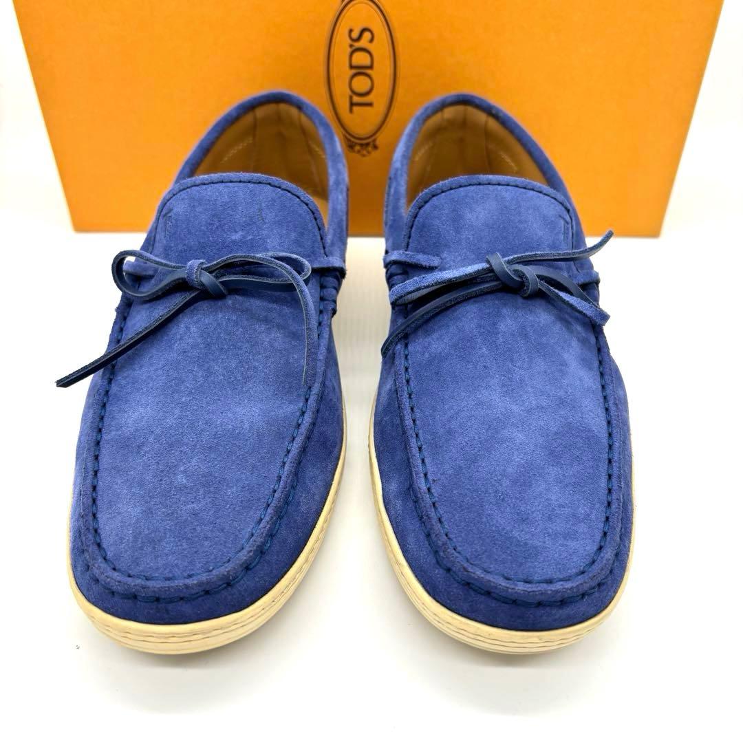 【美品】トッズ ドライビングシューズ デッキシューズ モカシン スエード 25