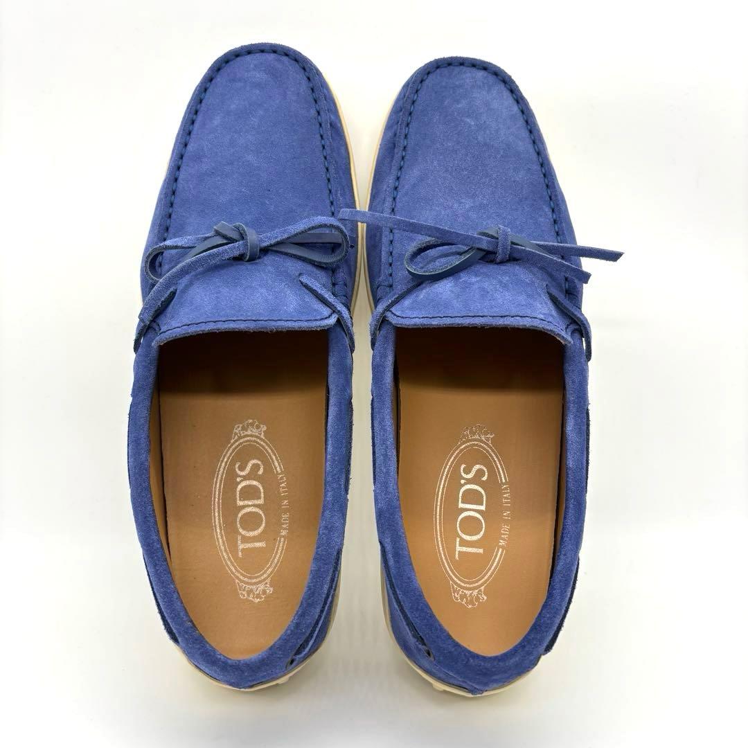 【美品】トッズ ドライビングシューズ デッキシューズ モカシン スエード 25