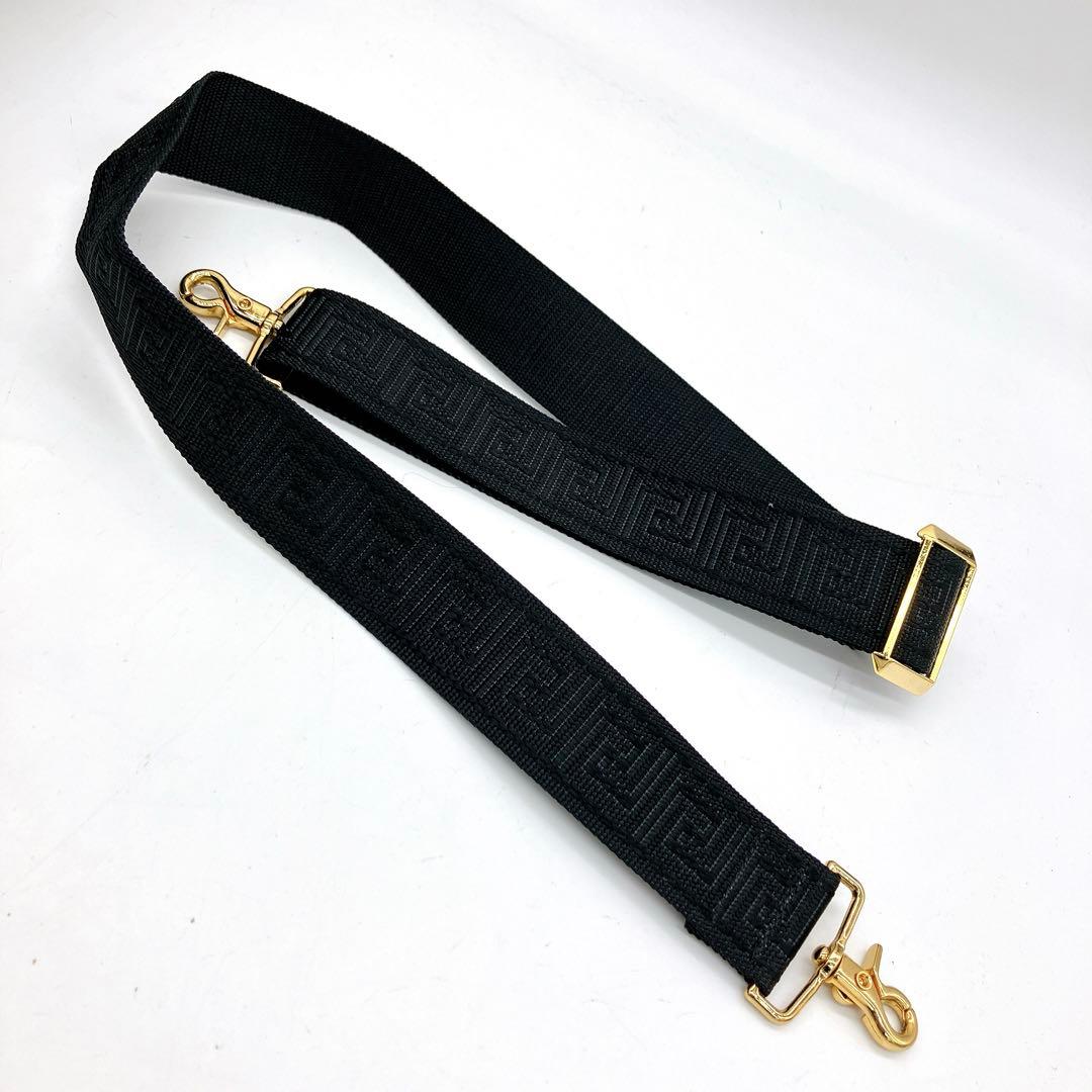 【VERSACE】 2wayバッグ　旅行鞄　サンバースト　レザー　ブラック