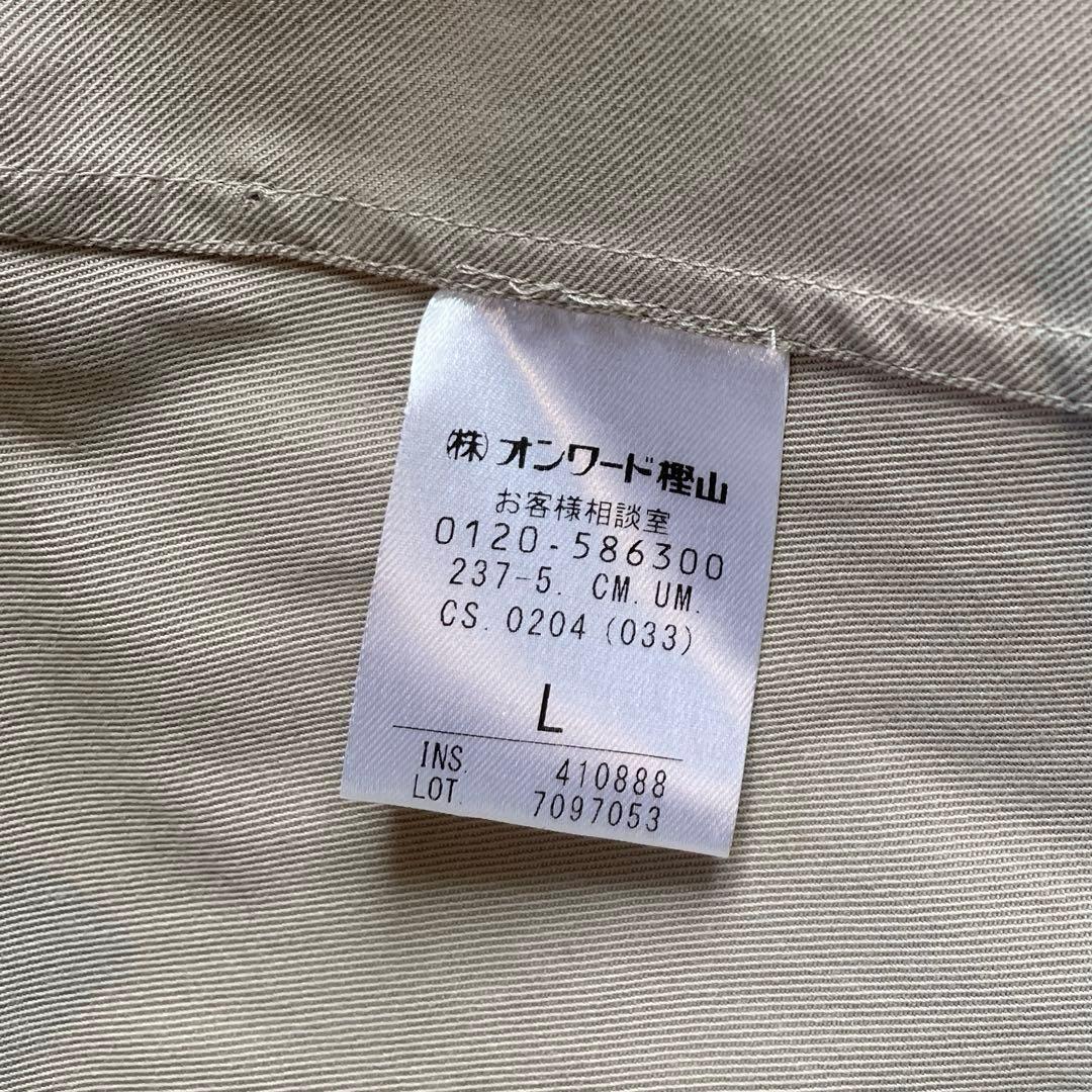 UNFILO アンフィーロ トレンチ風ショートコート L ベージュ ダブルボタン