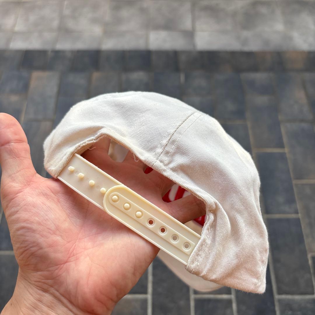 希少 90s Budweiser キャップ vintage 古着 白 企業 赤