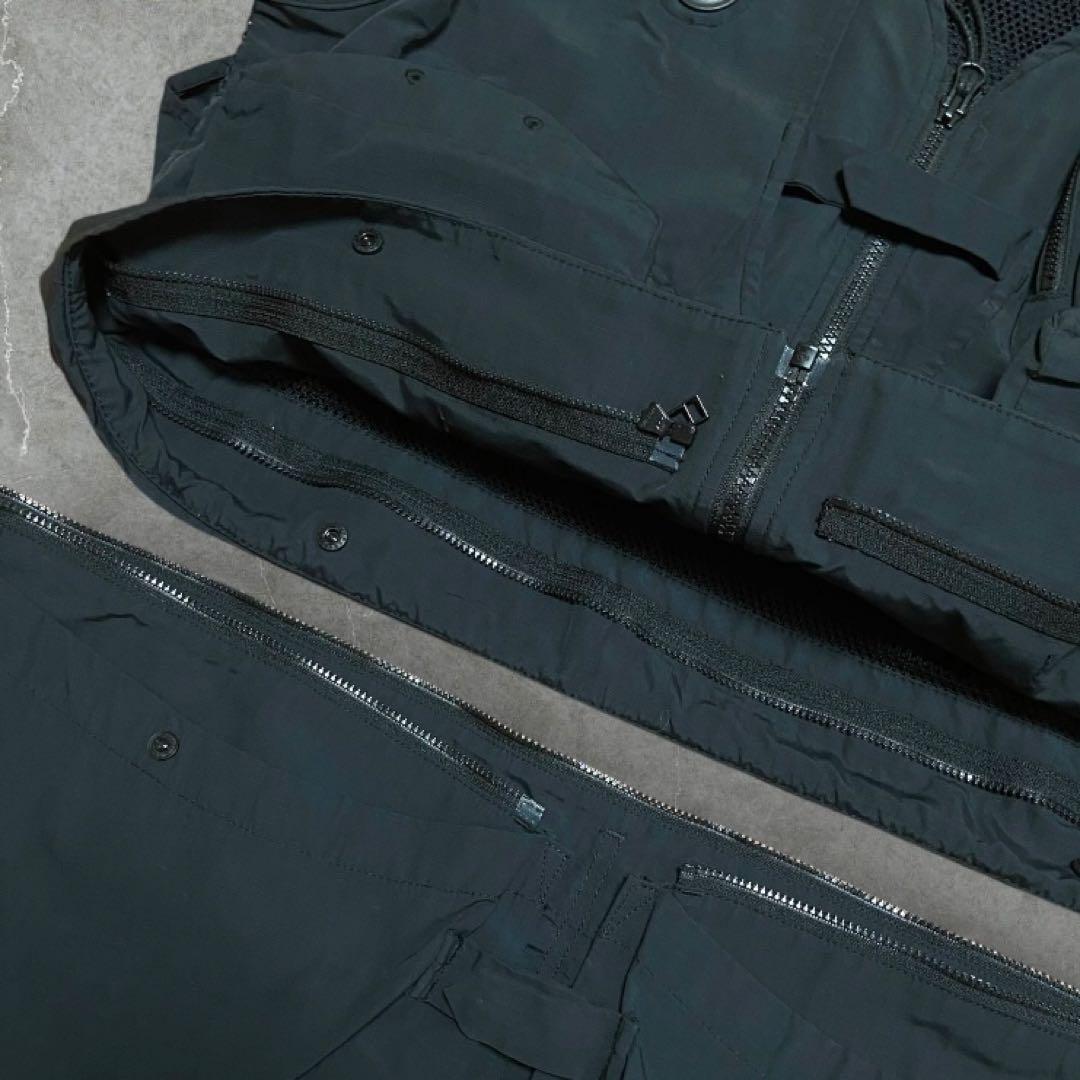 【人気】 peak フィッシングベスト ブラック 着脱式 size:L