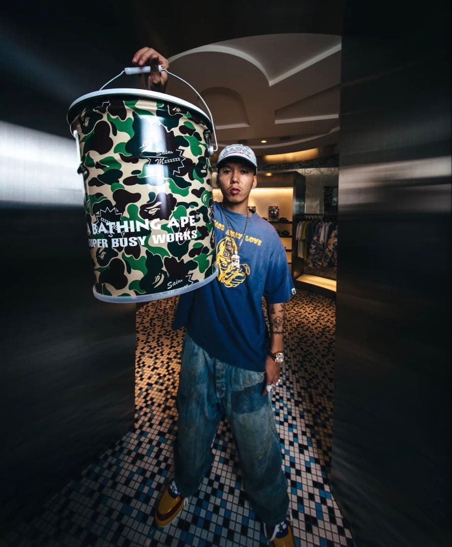 SAINT Mxxxxxx セントマイケル　BAPE CAN STOOL