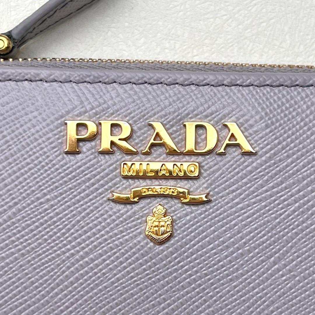 PRADA プラダ サフィアーノ マルチカラー 2つ折り財布　極美品0314-②
