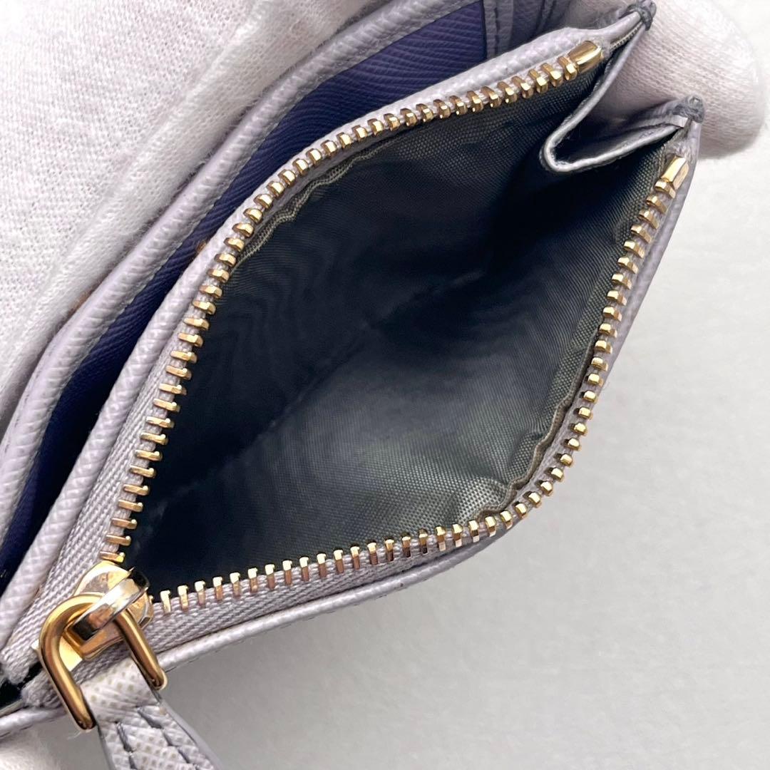 PRADA プラダ サフィアーノ マルチカラー 2つ折り財布　極美品0314-②