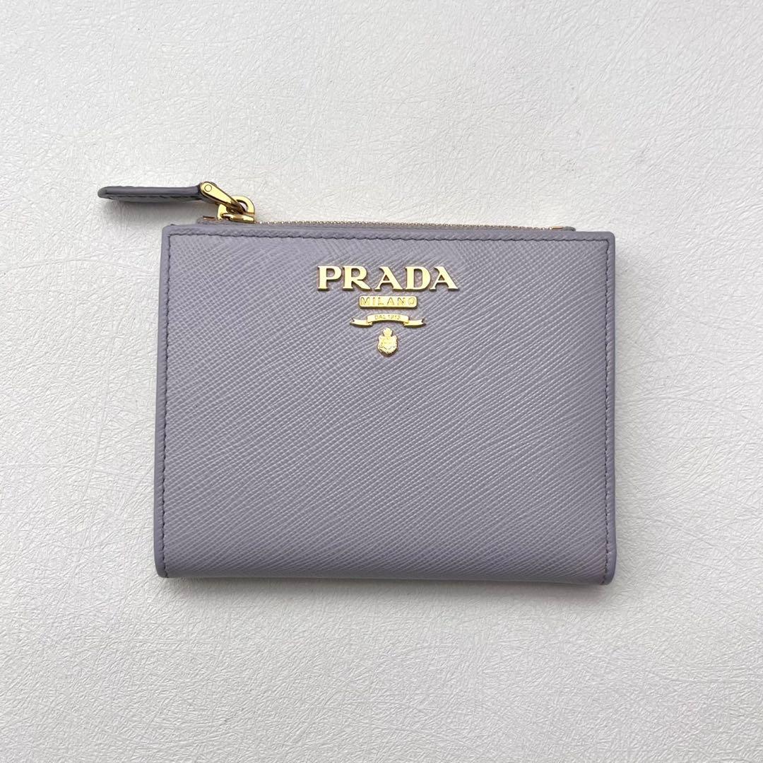 PRADA プラダ サフィアーノ マルチカラー 2つ折り財布　極美品0314-②