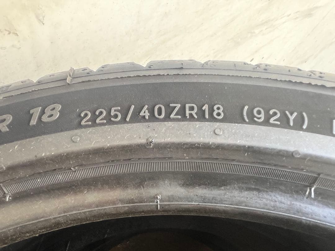 送料込み225/40ZR18 Michelin Pilot Sport4本セット