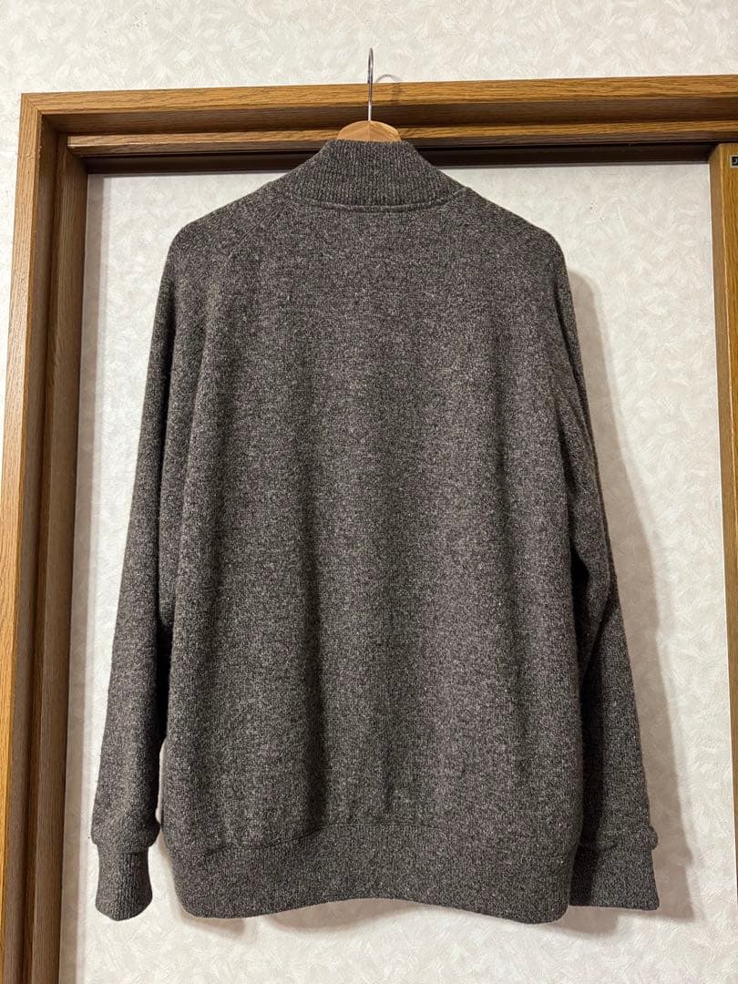BURBERRY ノバチェック ブラウン ニット ジャケット　Lサイズ
