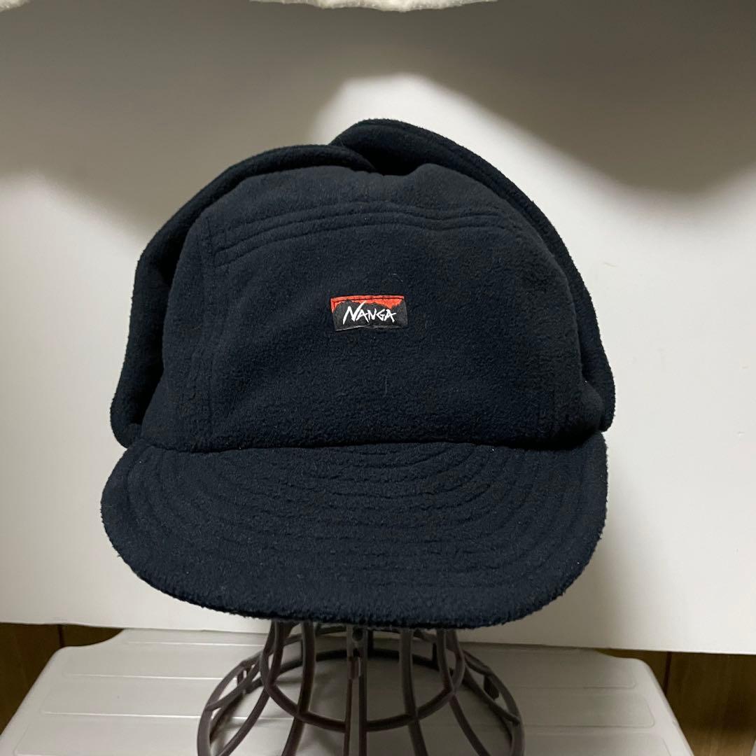 未使用に近い　ナンガ　NANGA POLARTEC EAR FLAP CAP