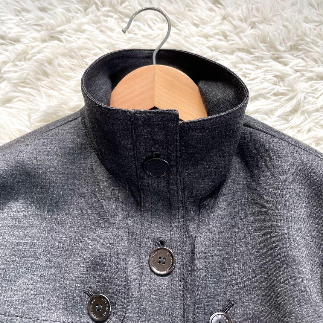 BURBERRY LONDONバーバリーグレー前開きシャツワンピースベルト付属