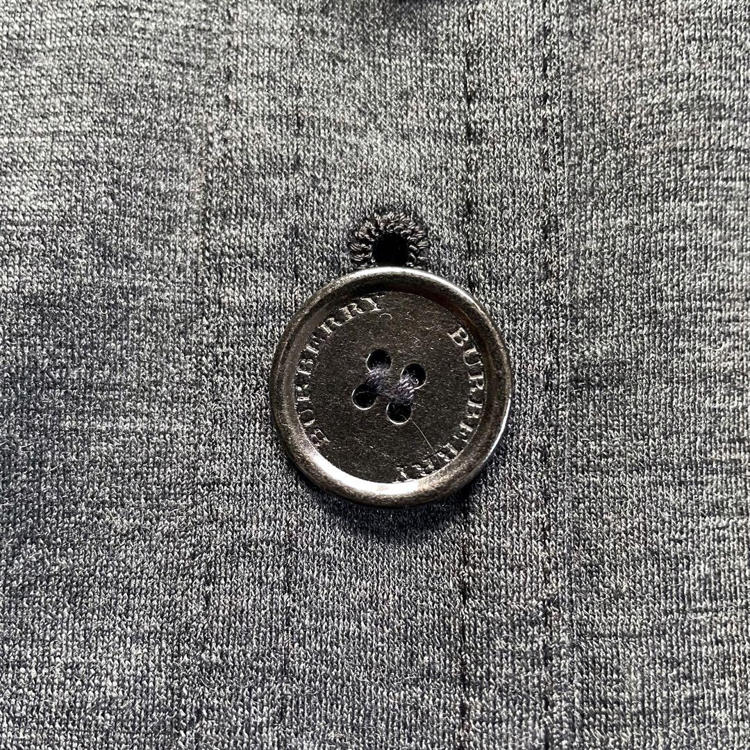 BURBERRY LONDONバーバリーグレー前開きシャツワンピースベルト付属
