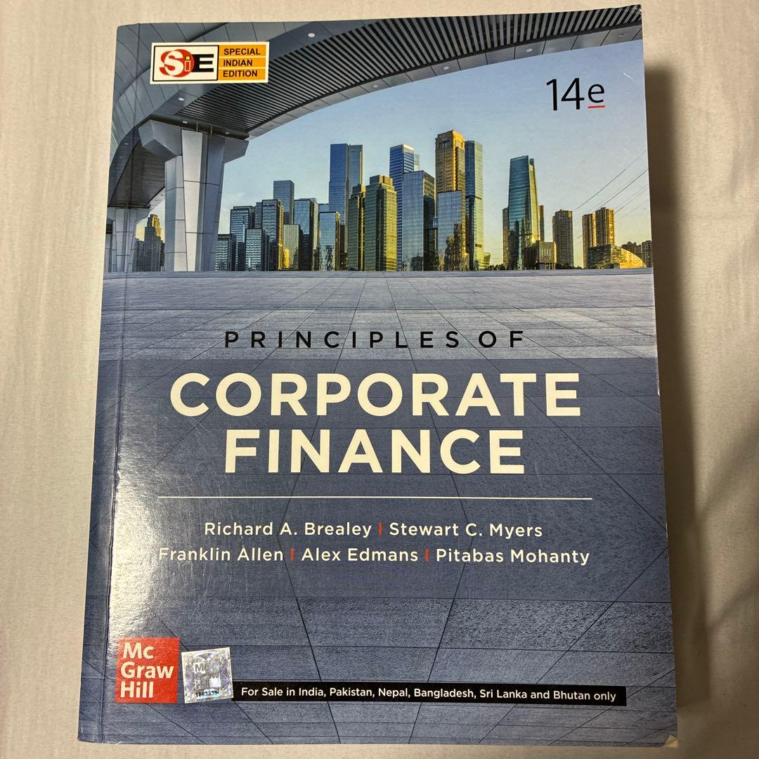 ビジネス・経済 Principles of Corporate Finance