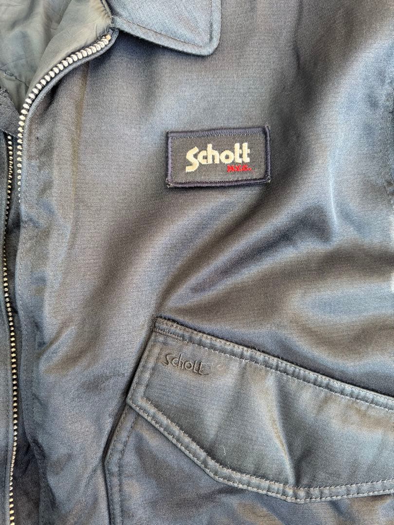 Schott CWU-R　フライトジャケット　ネイビー