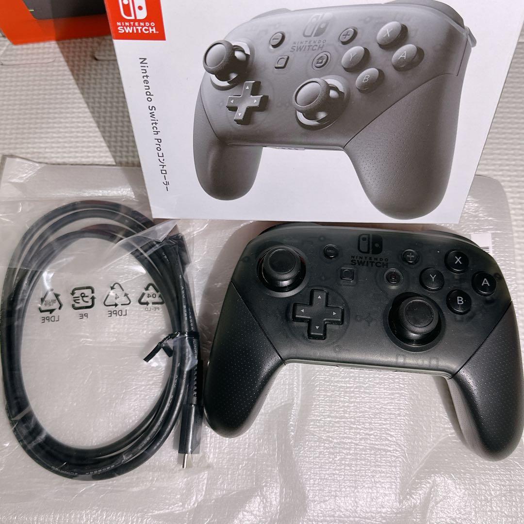 Nintendo Switch 本体 付属品 純正Proコントローラー セット