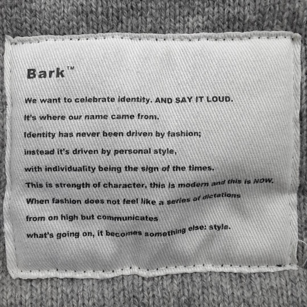 美品◎Bark バーク ニットダッフルコート ロングコート ネイビー ウール混