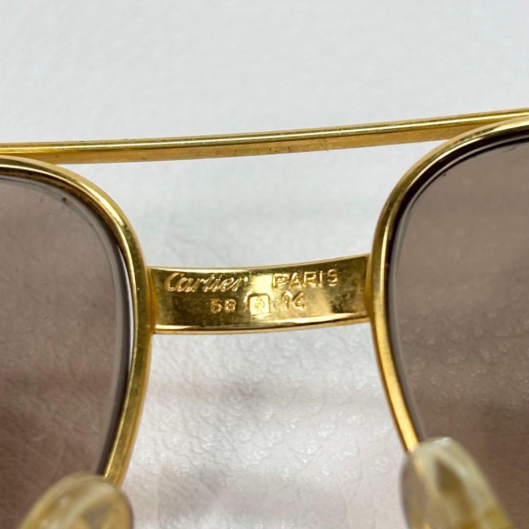 Cartier サングラス ティアドロップ ヴィンテージ ゴールド