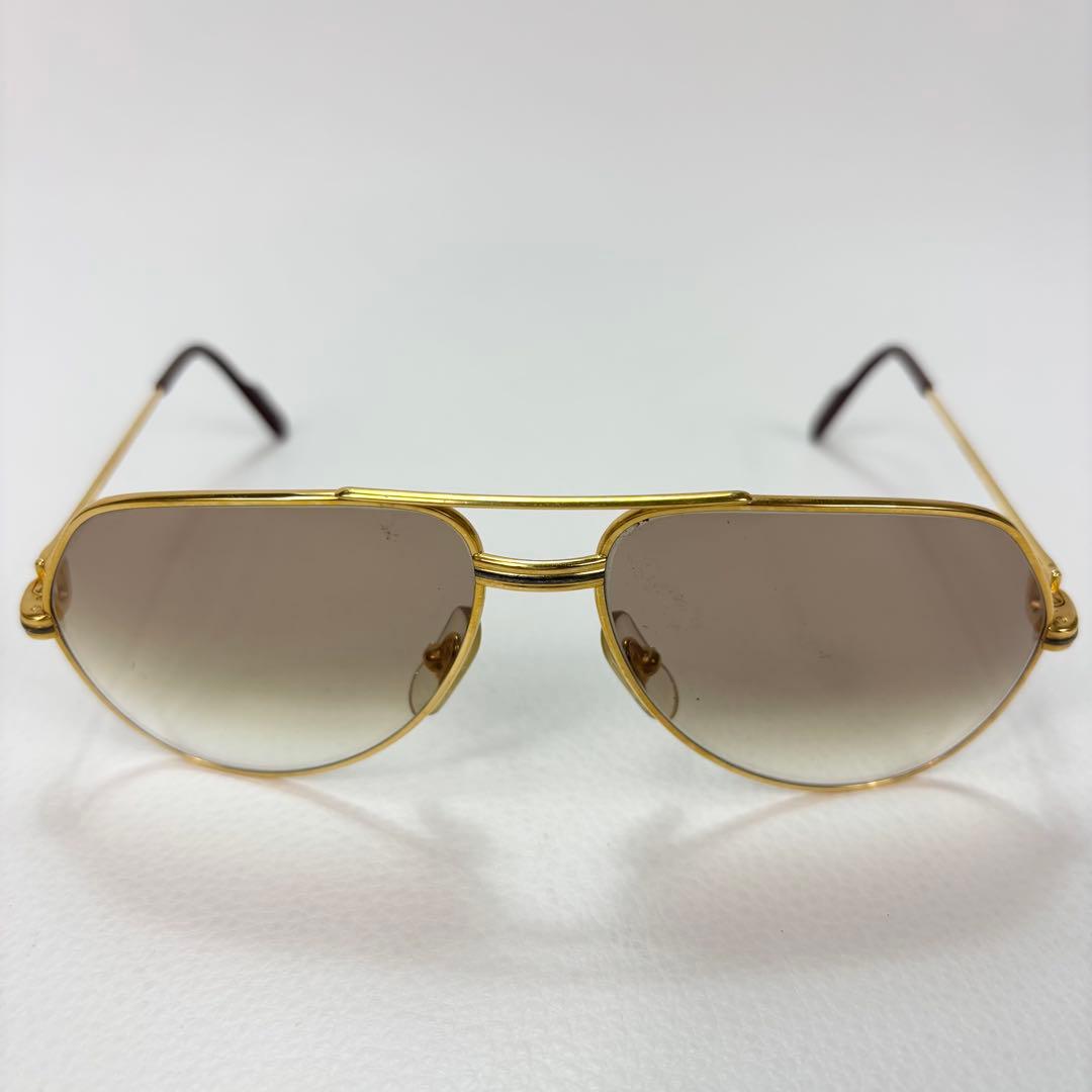 Cartier サングラス ティアドロップ ヴィンテージ ゴールド