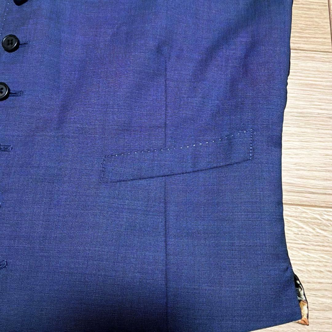 【Paul Smith】ポールスミス ジレ スーツ ベスト 裏地 総柄 XL