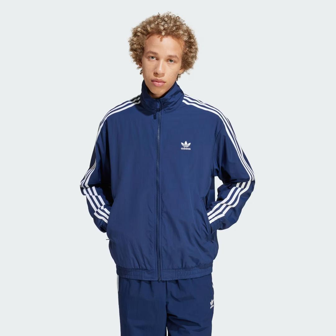 adidas ウーブン ファイヤーバード ナイロンジャケットパンツ 大きめサイズ