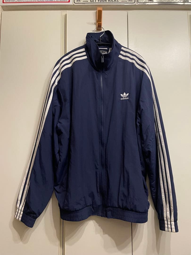 adidas ウーブン ファイヤーバード ナイロンジャケットパンツ 大きめサイズ