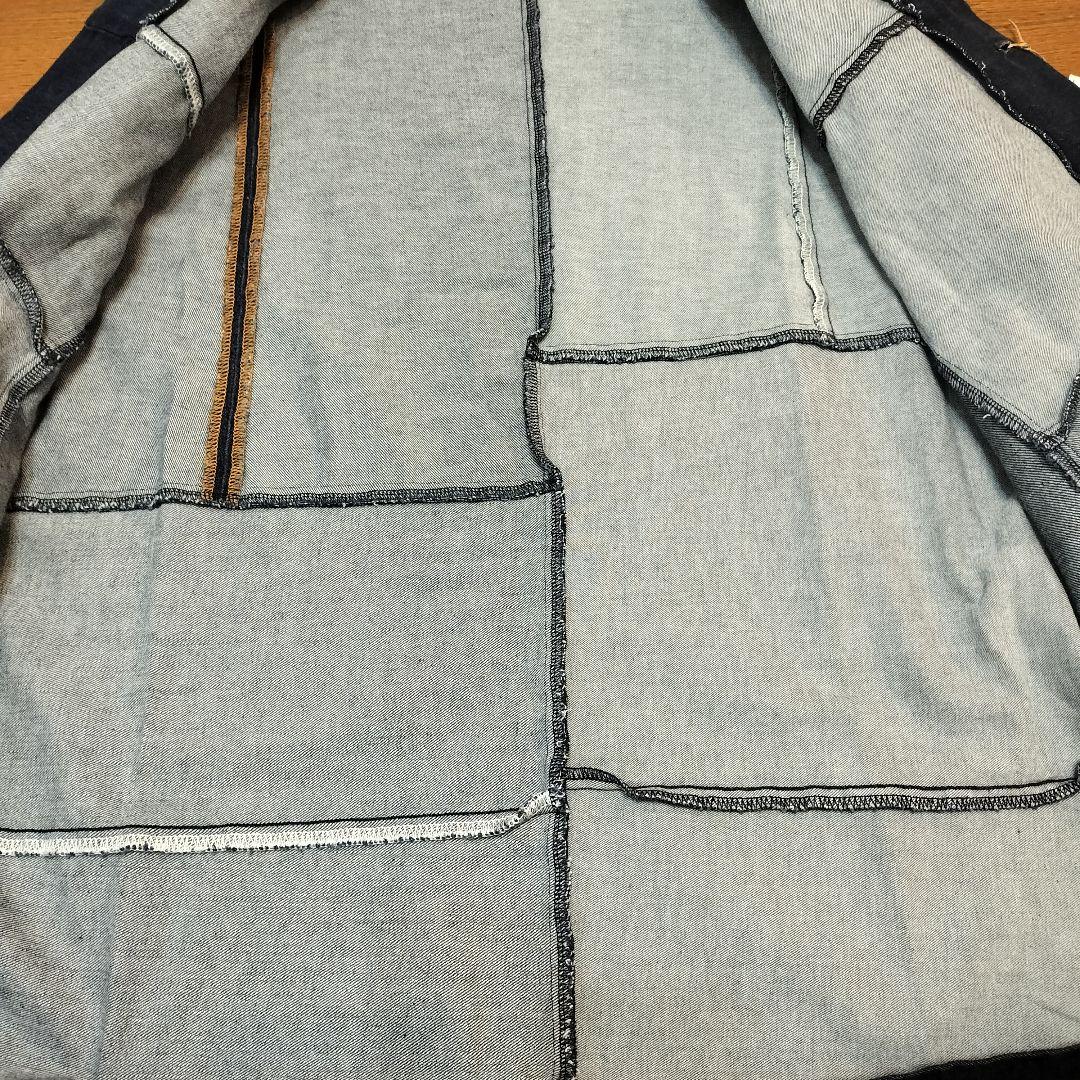 【無印良品】タグ付き　1点もの　つながる服 デニムカバーオール ジャケット