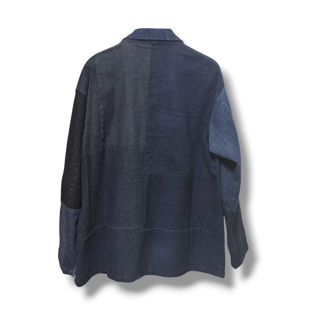 【無印良品】タグ付き　1点もの　つながる服 デニムカバーオール ジャケット