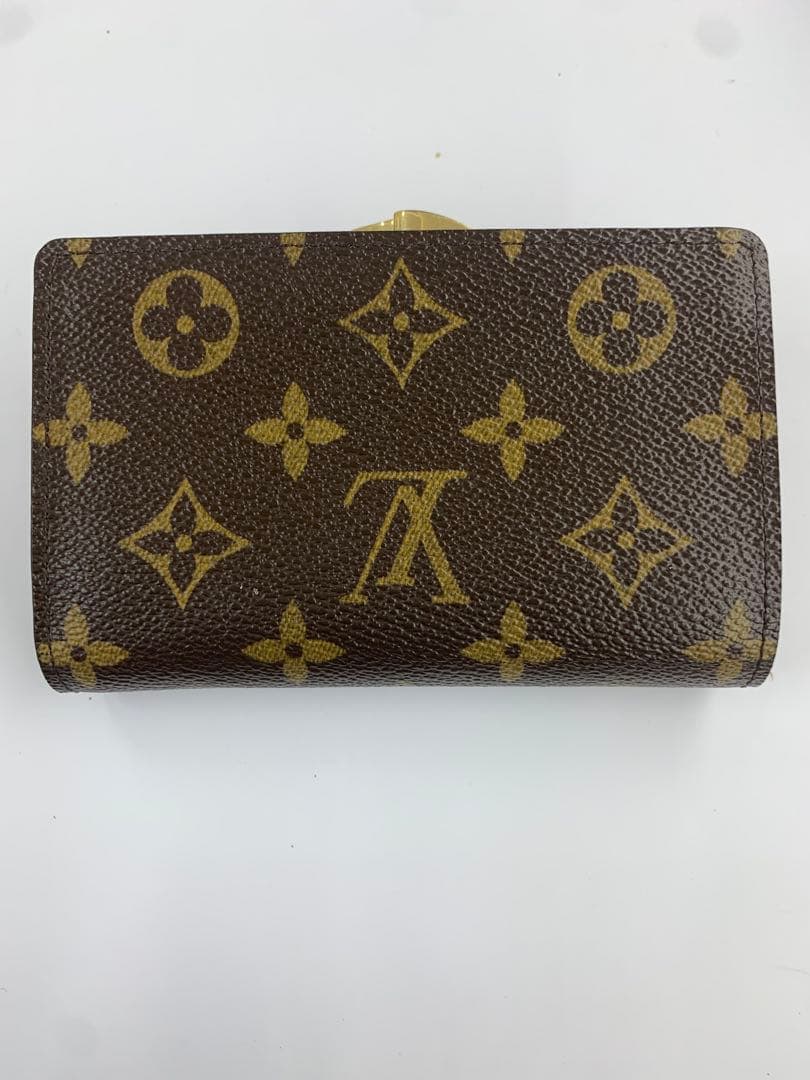 ルイヴィトン モノグラム 二つ折りがま口財布 ヴィエノワ　ポルトモネ