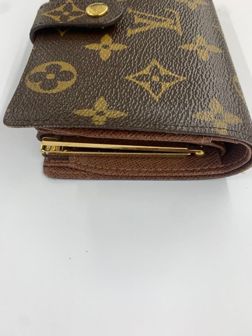 ルイヴィトン モノグラム 二つ折りがま口財布 ヴィエノワ　ポルトモネ
