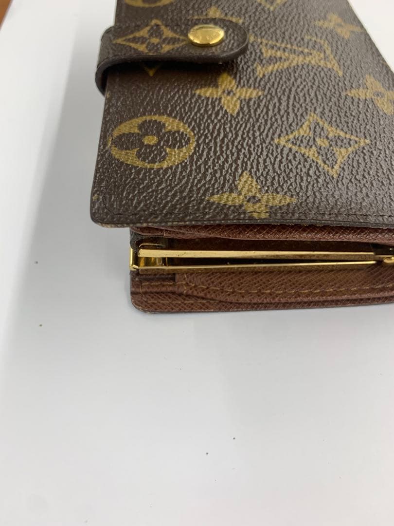 ルイヴィトン モノグラム 二つ折りがま口財布 ヴィエノワ　ポルトモネ