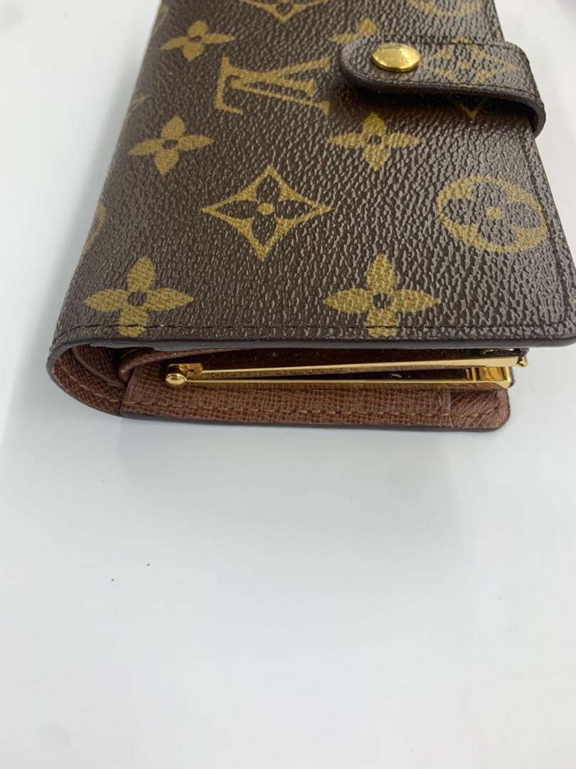 ルイヴィトン モノグラム 二つ折りがま口財布 ヴィエノワ　ポルトモネ